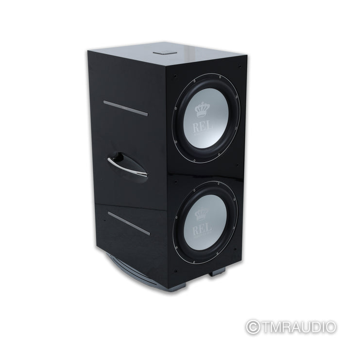 REL Acoustics 212/SX Dual 12" Powered Subwoofer; Piano Black