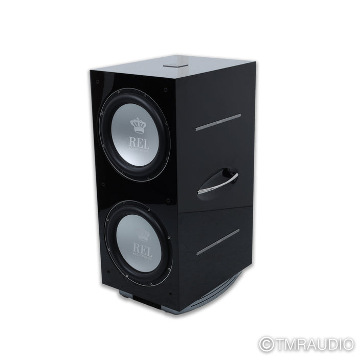 REL Acoustics 212/SX Dual 12" Powered Subwoofer; Piano Black