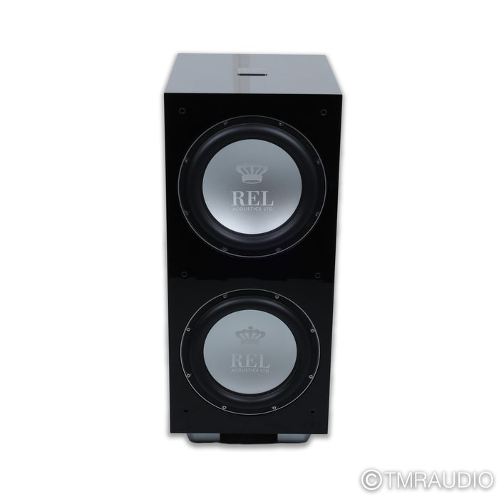 REL Acoustics 212/SX Dual 12" Powered Subwoofer; Piano Black