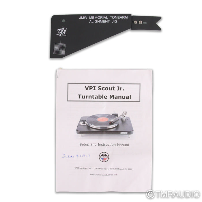 VPI Scout Jr.  Belt Drive Turntable; JMW 9" Tonearm (No Cartridge)