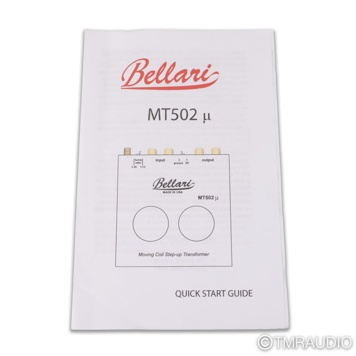 Bellari MT502 MC Step Up Transformer