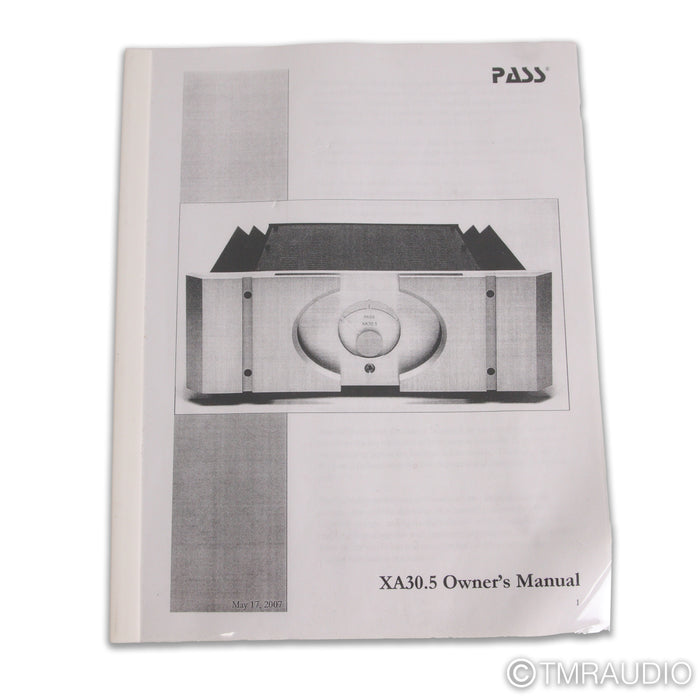 Pass Labs XA30.5 Stereo Power Amplifier