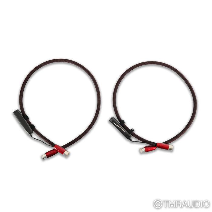 AudioQuest Fire XLR Cables; 1m Pair Balanced Interconnects