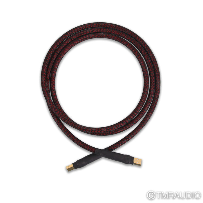 Zavfino The Majestic OCC USB Cable; 6ft Single Digital Interconnect USB A to B