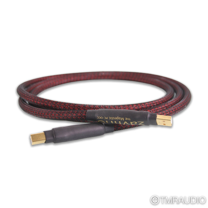 Zavfino The Majestic OCC USB Cable; 6ft Single Digital Interconnect USB A to B