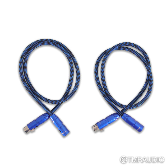 AudioQuest Diamondback XLR Cables; 1m Pair Balanced Interconnects