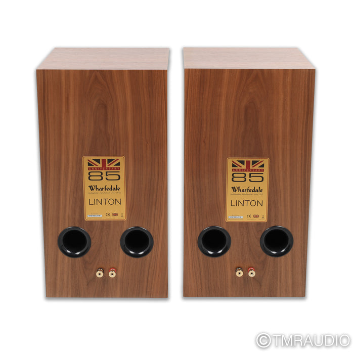 Wharfedale Linton 85th Anniversary Bookshelf Speakers; Walnut Pair