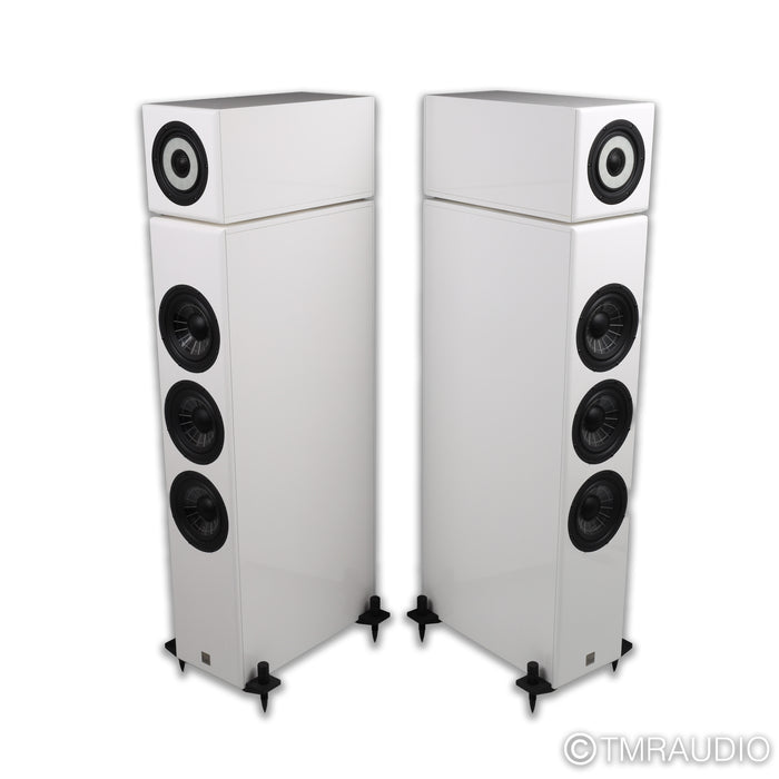 Vienna Acoustics Liszt Floorstanding Speakers; Piano White Pair