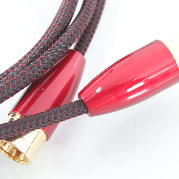 AudioQuest Red River XLR Cables; 3m Pair Balanced Interconnects