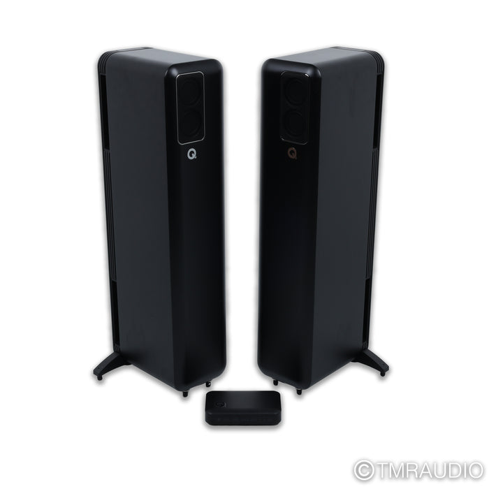 Q Acoustics Q Active 400 Wireless Floorstanding Speakers; Black Pair