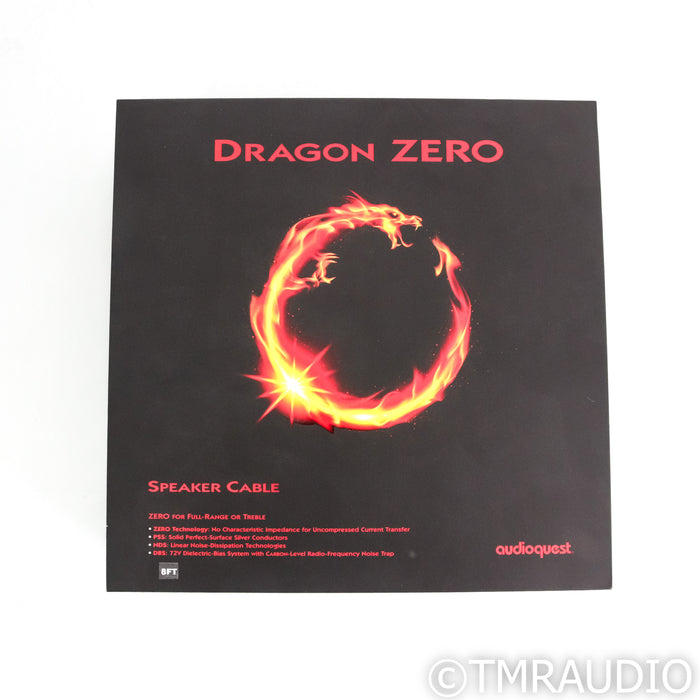 AudioQuest Dragon ZERO Speaker Cables; 8ft Pair