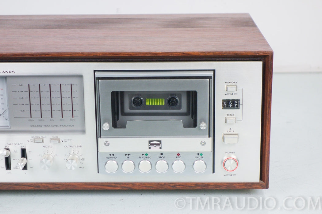 JVC KD-85 Vintage Stereo Cassette Deck with Wood Case