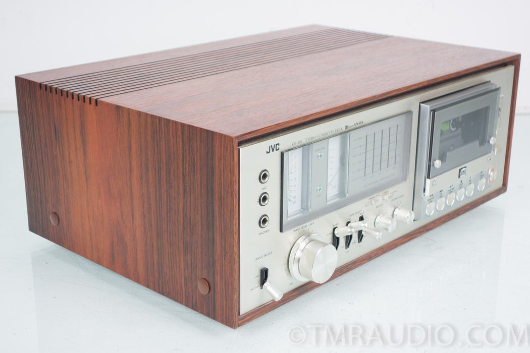 JVC KD-85 Vintage Stereo Cassette Deck with Wood Case