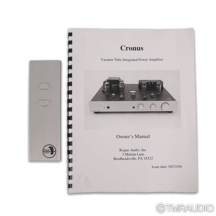 Rogue Audio Cronus Magnum Stereo Tube Integrated Amplifier; MM Phono