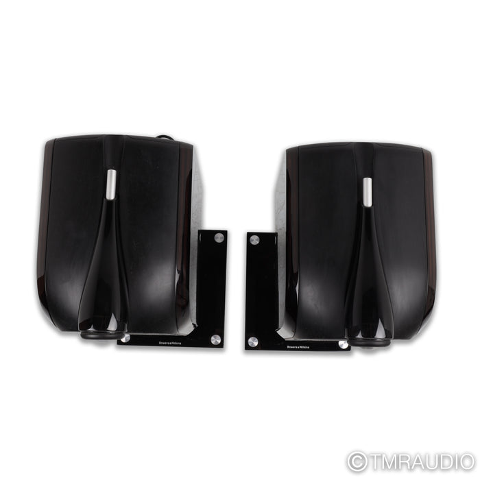 Bowers & Wilkins PM1 Bookshelf Speakers; Mocha Gloss Pair w/ Stands