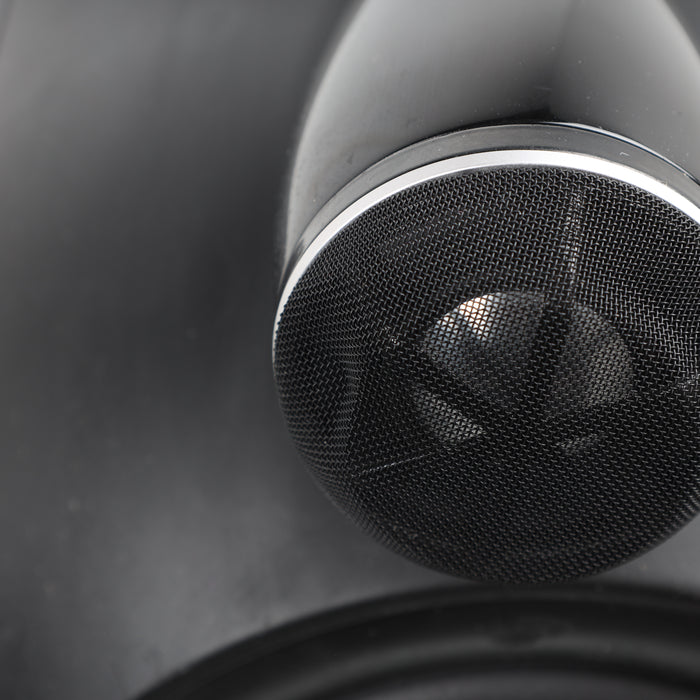 Bowers & Wilkins PM1 Bookshelf Speakers; Mocha Gloss Pair w/ Stands
