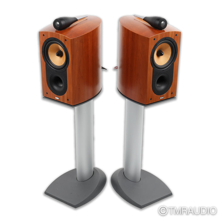 Bowers & Wilkins Nautilus 805 Bookshelf Speakers with Stands; Cherrywood Pair