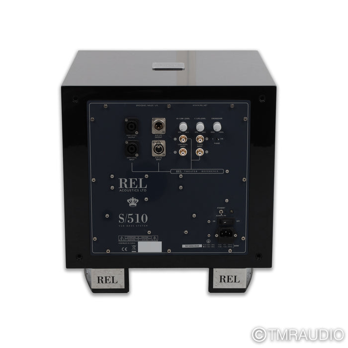 REL Acoustics S/510 10" Powered Subwoofer; Piano Black
