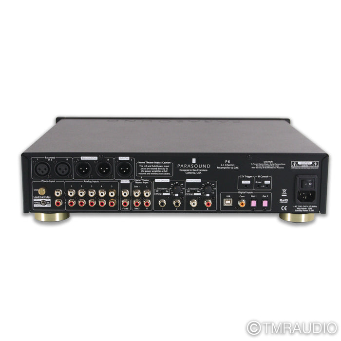 Parasound Halo P6 Stereo Preamplifier; MM / MC Phono; P 6