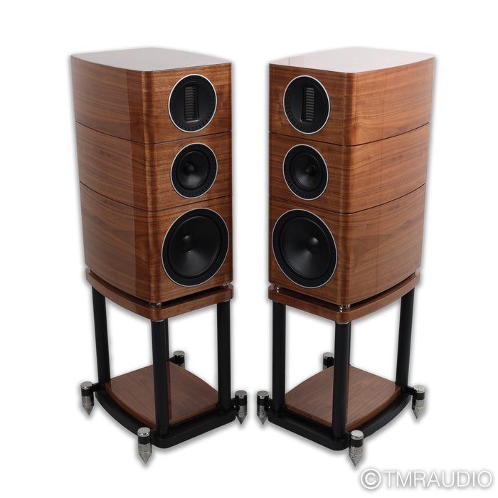 Wharfedale Elysian 2 Bookshelf Speakers; Walnut Pair with Stands