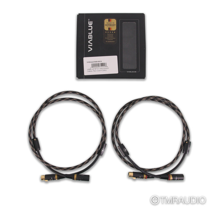 ViaBlue NF-S1 XLR Silver Cables; 1.5m Pair Balanced Interconnects