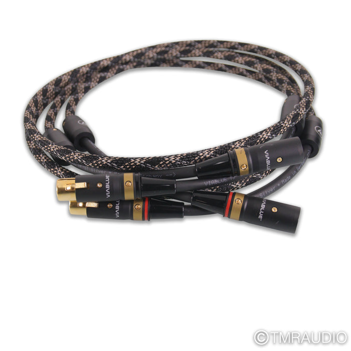 ViaBlue NF-S1 XLR Silver Cables; 1.5m Pair Balanced Interconnects