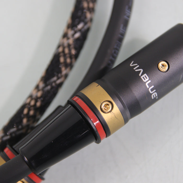 ViaBlue NF-S1 XLR Silver Cables; 1.5m Pair Balanced Interconnects