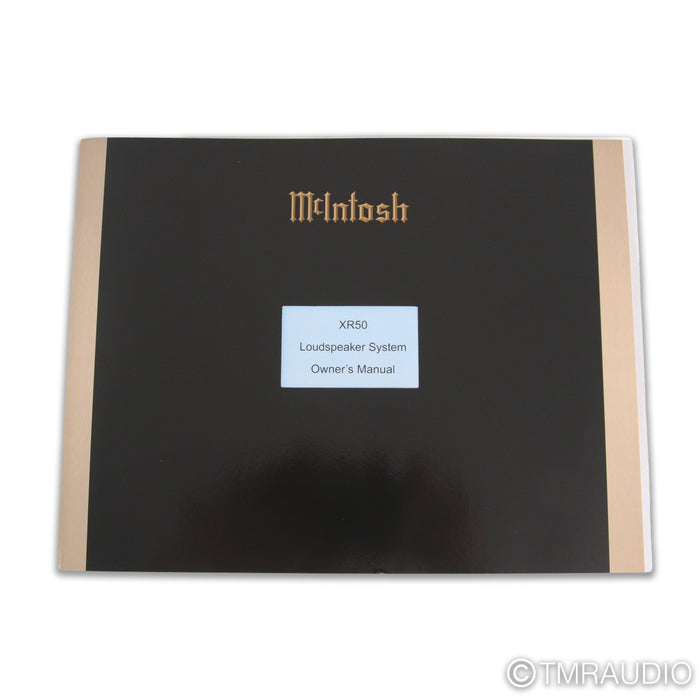 McIntosh XR50 Bookshelf Speakers; Black Pair