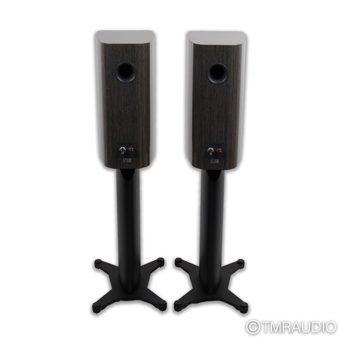 Dynaudio Contour 20 Bookshelf Speakers; Grey Oak High Gloss Pair w/ Stands