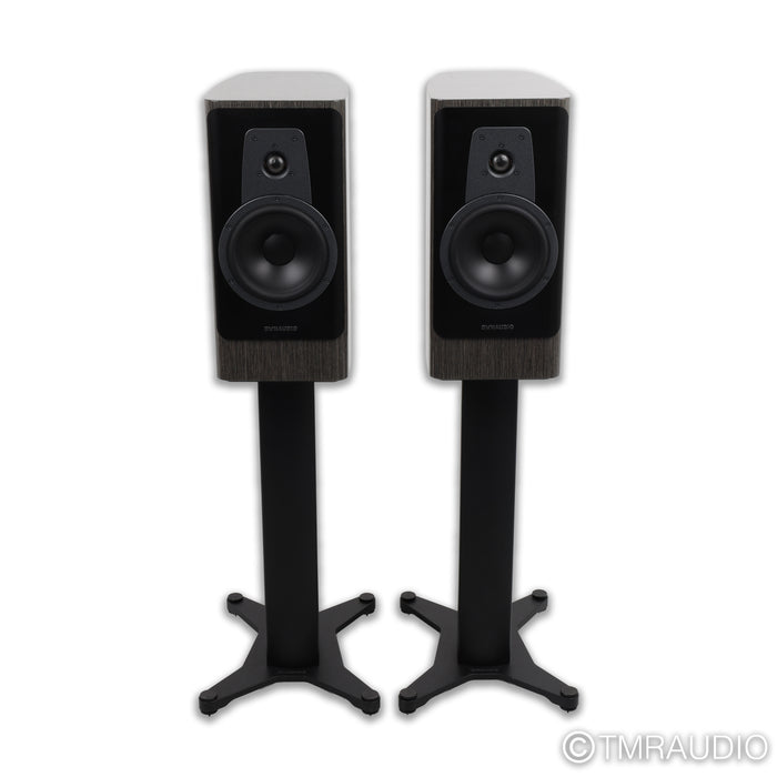 Dynaudio Contour 20 Bookshelf Speakers; Grey Oak High Gloss Pair w/ Stands