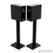 Closer Acoustics OGY Bookshelf Speakers; Black Pair w/ Stands