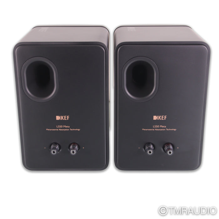 KEF LS50 Meta Bookshelf Speakers; Carbon Black Pair
