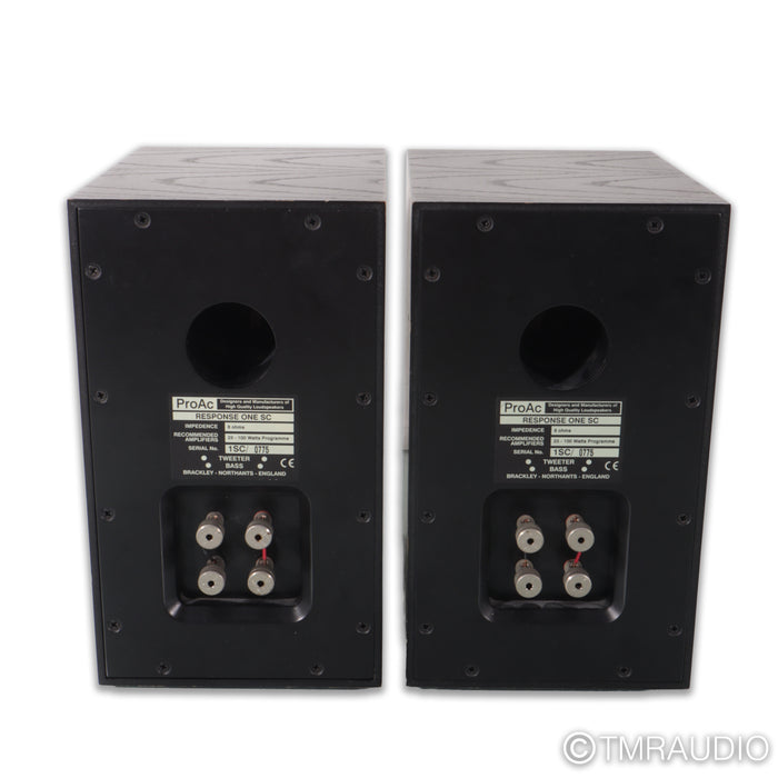ProAc Response One SC Bookshelf Speakers; Black Pair