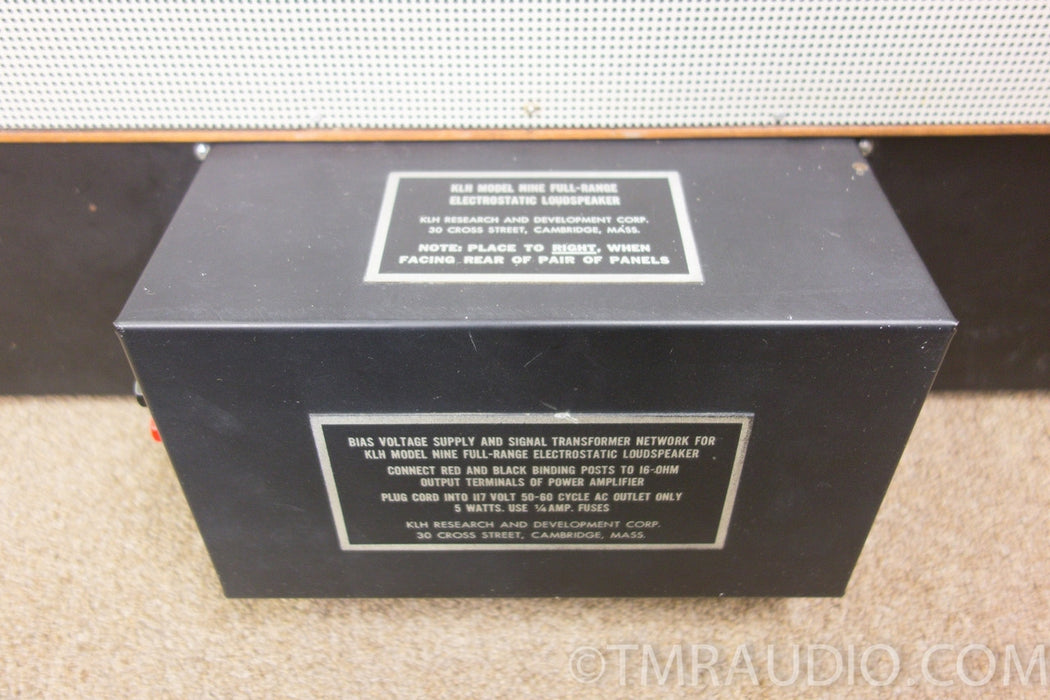 KLH Model 9 Vintage Electrostatic Speakers in Factory Box