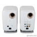 KEF LSX II Wireless Active Bookshelf Speakers; White Pair with Stands