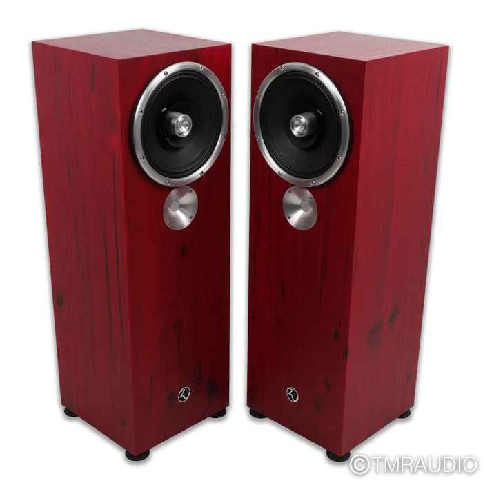 Zu DW6 Superfly Floorstanding Speakers; Ruby Red Hickory Pair; Dirty Weekend