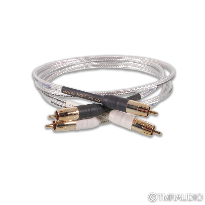 Analysis Plus Silver Apex RCA Cables; 1m Pair Interconnects