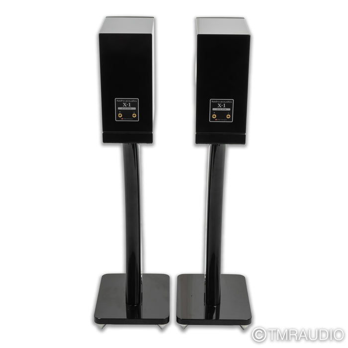 Raidho Acoustics X-1 Bookshelf Speakers w/ Stands; Black Pair
