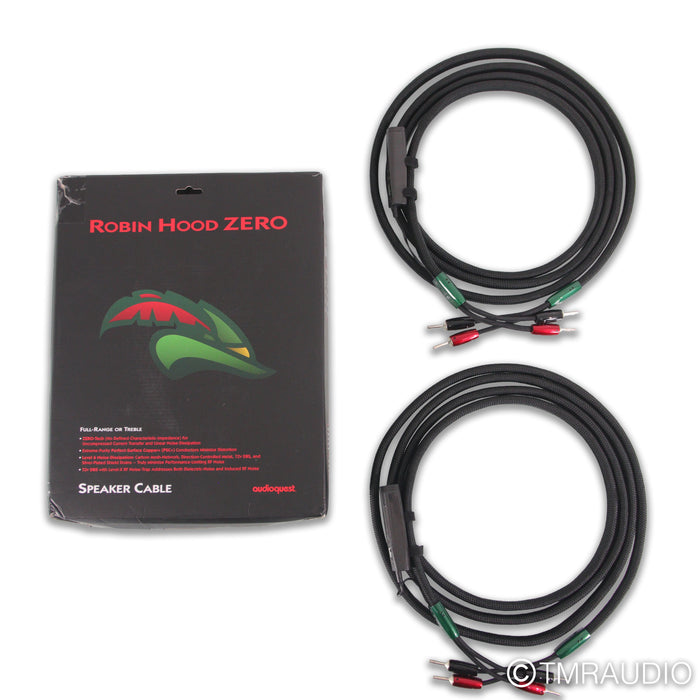 AudioQuest Robin Hood ZERO Speaker Cables; 12ft Pair