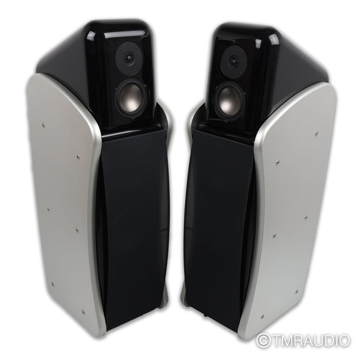 Revel Ultima Studio Floorstanding Speakers; Black / Silver Pair