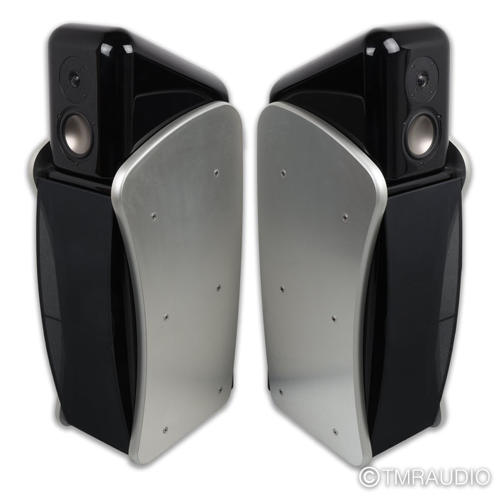 Revel Ultima Studio Floorstanding Speakers; Black / Silver Pair