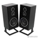 KLH Model Five Bookshelf Speakers; Black Pair with Stands