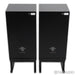KLH Model Five Bookshelf Speakers; Black Pair with Stands