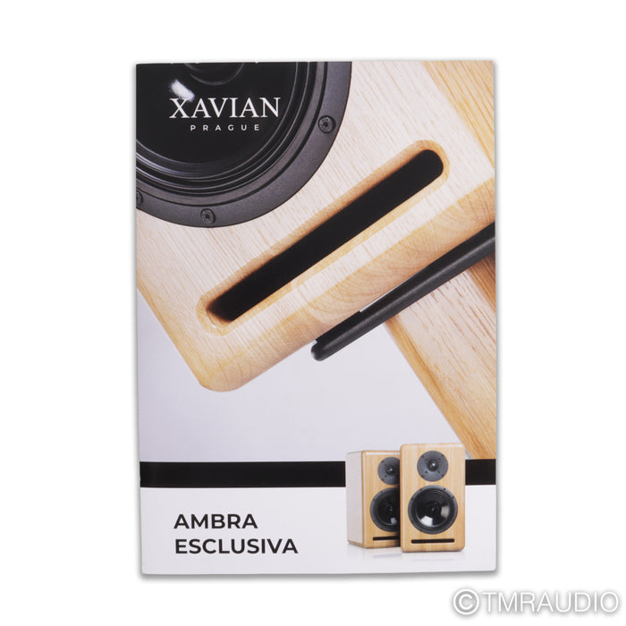 Xavian Ambra Esclusiva Bookshelf Speakers; Cognac Pair