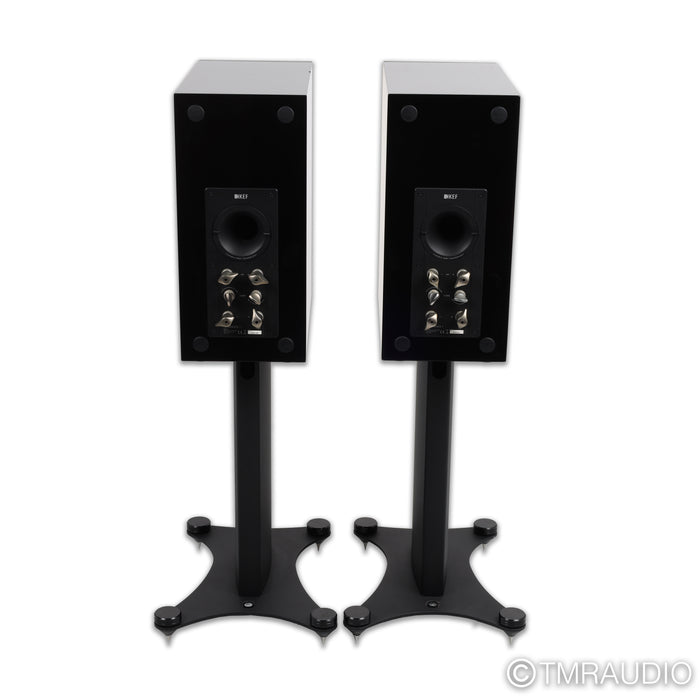 KEF Reference 1 Bookshelf Speakers; Grey / Black Pair with Stands
