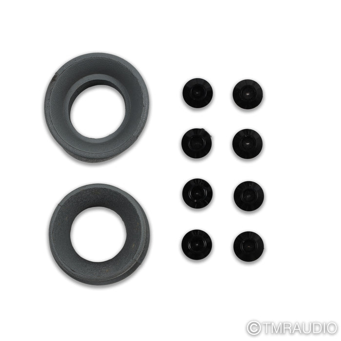 KEF Reference 1 Bookshelf Speakers; Grey / Black Pair with Stands
