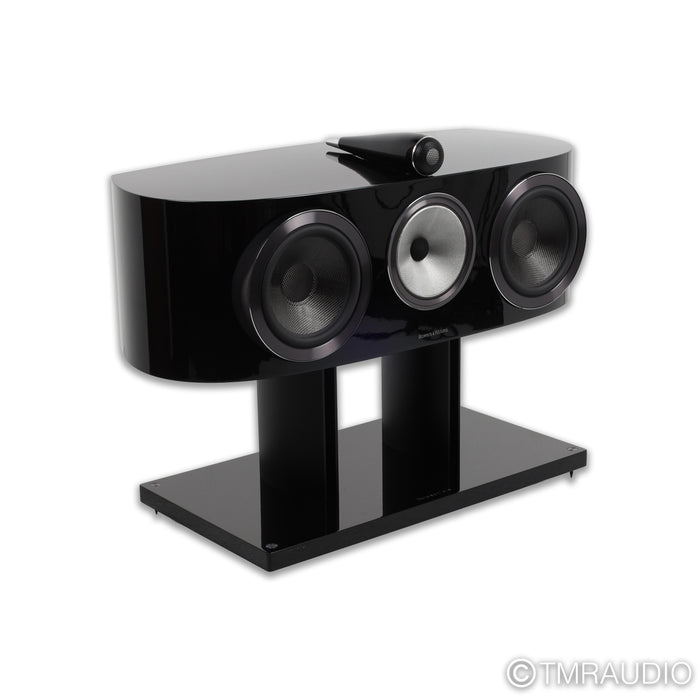 Bowers & Wilkins HTM1 D3 Center Channel Speaker; Black Gloss w/ Stand