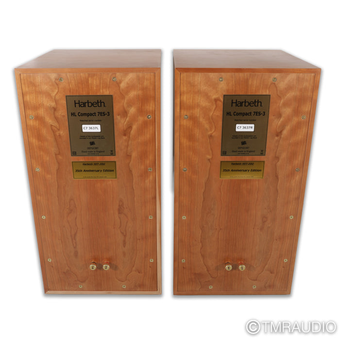 Harbeth C7ES-3 Bookshelf Speakers; Cherry Pair; 35th Anniversary