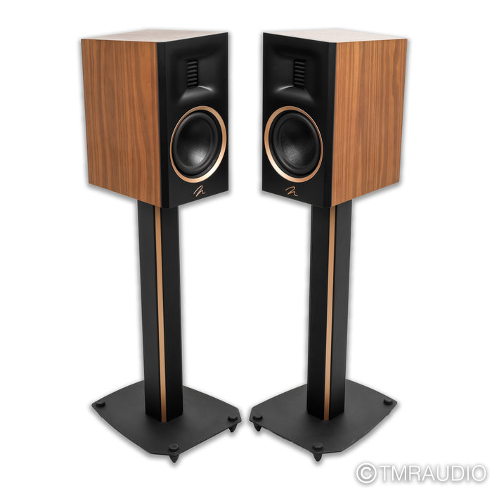 Martin Logan Motion XT B100 Bookshelf Speakers; Walnut Pair w/ Stands