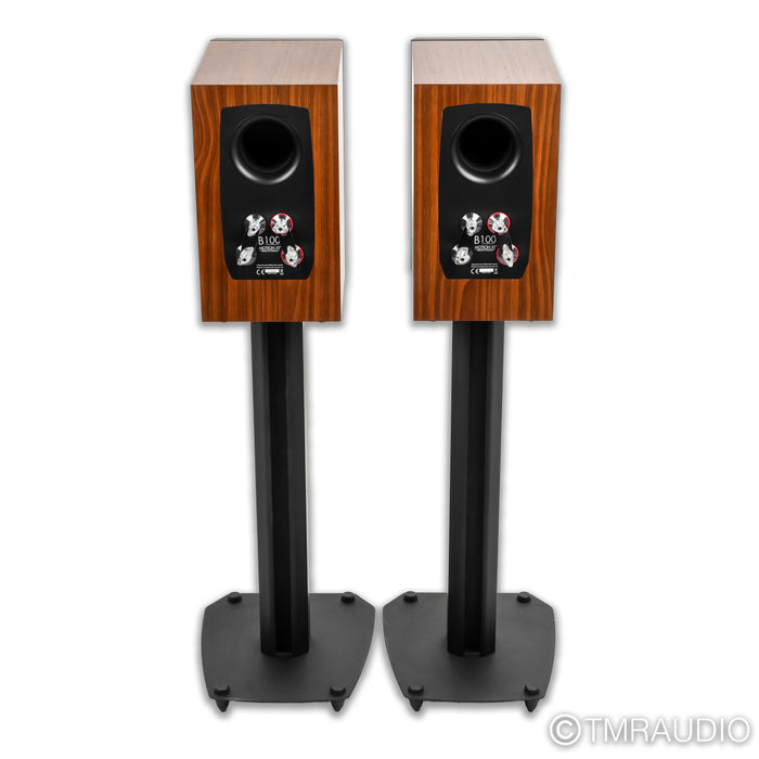 Martin Logan Motion XT B100 Bookshelf Speakers; Walnut Pair w/ Stands